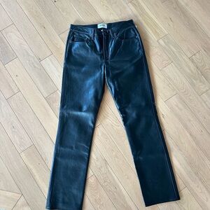 AGOLDE Recycled Leather Pants Size 27 NEW
